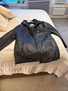Leather coat
